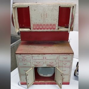 Old metal play stove kitchen